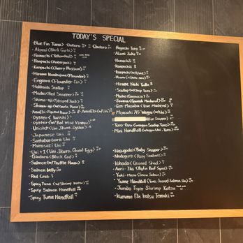 Hatsuyuki Handroll Bar - That day's menu. - Sushi Bars Near Me - Frisco, Texas Hatsuyuki Handroll Bar - That day's menu. - Sushi Bars Near Me - Frisco, Texas