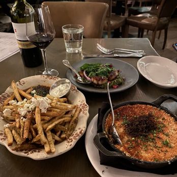 Aba - Shawarma Spiced Skirt Steak Frites, Diver Scallops, Truffle Baked Orzo - Mediterranean Near Me - Chicago, Illinois