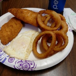 Mr B's Gourmet Coffee and Snack Food - Catfish basket and an egg.