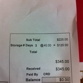 K & R Towing - They charge per calendar day. Therefore when my car was picked up at 11:39 pm. I was charged for that full day. - Towing Near Me - Bakersfield, California K & R Towing - They charge per calendar day. Therefore when my car was picked up at 11:39 pm. I was charged for that full day. - Towing Near Me - Bakersfield, California