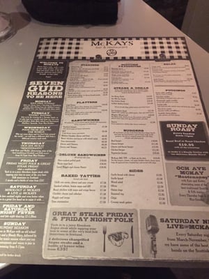 Menu photo 6 McKays Hotel Bar & Restaurant Pitlochry, ABE