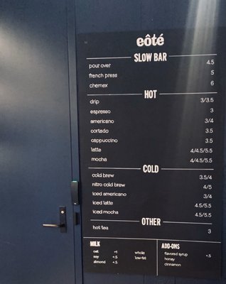 Menu photo 4 Eôté Oklahoma City, OK