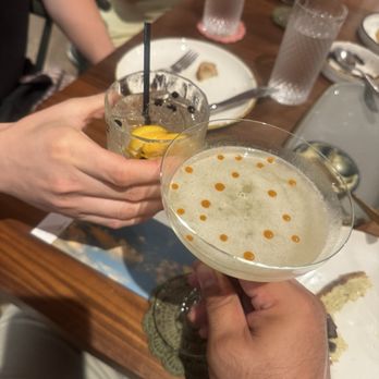 Lady Elaine - Orange dots drink is Mischeif something (forgot the name). - Mediterranean Near Me - Honolulu, Hawaii Lady Elaine - Orange dots drink is Mischeif something (forgot the name). - Mediterranean Near Me - Honolulu, Hawaii