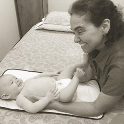 Sylvia Boyed - Sylvia working with one of her littlest clients
