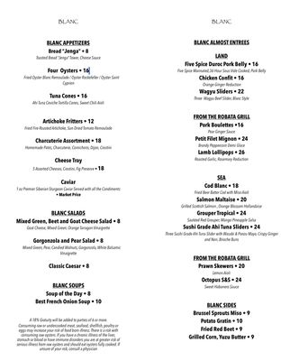 Menu photo 3 Blanc Fort Myers, FL