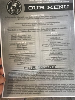 Menu photo 2 Paniolos - Kailua Kailua, HI Menu photo 2 Paniolos - Kailua Kailua, HI