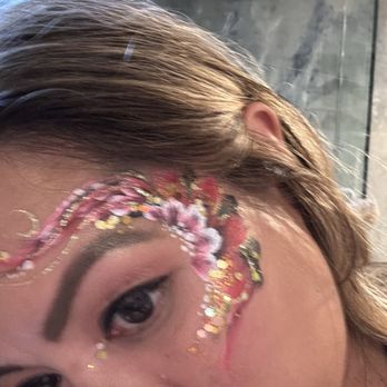 Kate's Face Painting - Feminine face art.  Ig mel_foodie_ventures - Face Painting Near Me - San Diego, California