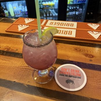 The Buffalo Bar - Huckleberry Margarita - American Near Me - West Yellowstone, Montana The Buffalo Bar - Huckleberry Margarita - American Near Me - West Yellowstone, Montana