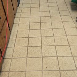 Jen's Carpet Cleaning - Kitchen tile BEFORE
