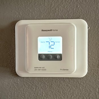 Calvin Air - Our new thermostat. Huge upgrade from what we had. - Heating & Air Conditioning/HVAC Near Me - Satsuma, Alabama