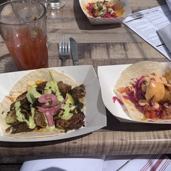 Bonefish Harrys - Hikers delight taco, Baja fish taco and Bloody Mary - Seafood Near Me - Beverly, Massachusetts