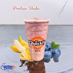 Quickly Boba - Fresh Banana+Blueberry+protein power