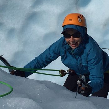 Exit Glacier Guides - Climbing out of a crevasse - Climbing Near Me - Seward, Alaska