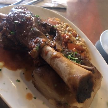 Twist fells point - Braised lamb shank, vegetables substituted with au gratin potatoes - Mediterranean Near Me - Baltimore, Maryland Twist fells point - Braised lamb shank, vegetables substituted with au gratin potatoes - Mediterranean Near Me - Baltimore, Maryland