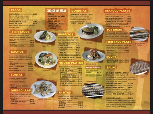 Menu photo 8 La Cueva Mex Grill Saratoga, CA