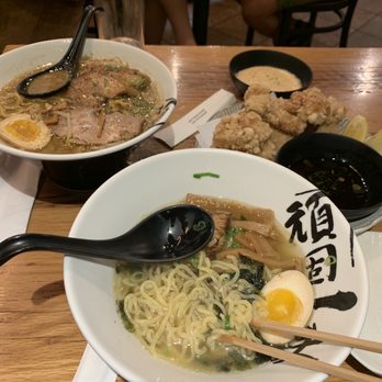 Ganko Ittetsu Ramen - Gantetsu Shyou (top left) and Tori-Shio (tip: no take out of this; only the broth can be mixed with pork broth and chicken broth) - Ramen Near Me - Brookline, Massachusetts Ganko Ittetsu Ramen - Gantetsu Shyou (top left) and Tori-Shio (tip: no take out of this; only the broth can be mixed with pork broth and chicken broth) - Ramen Near Me - Brookline, Massachusetts