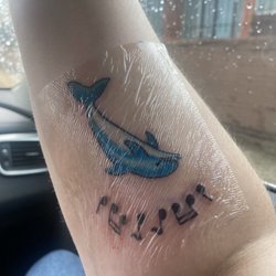 Dave's Tattoos & Body Piercing - It's upside down but this is when it was completed