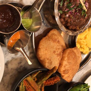 Dishoom - Chole poori and okras - Indian Near Me - Kensington, XGL