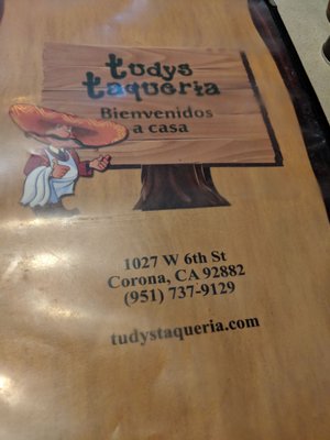 Menu photo 8 Tudy's Taqueria Corona, CA Menu photo 8 Tudy's Taqueria Corona, CA