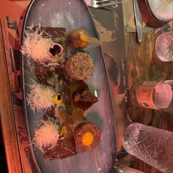 Oporto - Several kinds of beef carpaccio. - Seafood Near Me - Santiago, RM