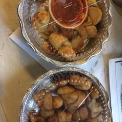 Garlic knots & cinnamon knots.