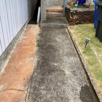 Under Pressure Washing - Front walkway - totally stained all black - Pressure Washers Near Me Under Pressure Washing - Front walkway - totally stained all black - Pressure Washers Near Me