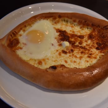 Suliko Restaurant - Hachapuri Adjarsky! Very big! About the size of a small pizza. So delicious. - Russian Near Me - Concord, Ontario Suliko Restaurant - Hachapuri Adjarsky! Very big! About the size of a small pizza. So delicious. - Russian Near Me - Concord, Ontario