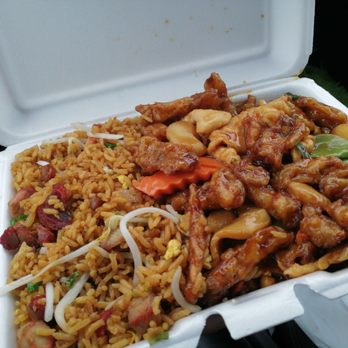 Hong Kong Kitchen - Chicken eggplant and garlic sauce lunch special with pork fried rice - Chinese Near Me - Lansdale, Pennsylvania Hong Kong Kitchen - Chicken eggplant and garlic sauce lunch special with pork fried rice - Chinese Near Me - Lansdale, Pennsylvania