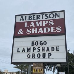 Albertson Lamps And Shades - Look for the sign