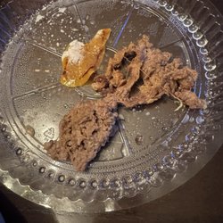 Gristly steak. Couldn't eat.