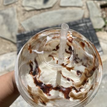 Bombongo - a person holding a cup of ice cream - Ice Cream & Frozen Yogurt Near Me - Longview, Texas