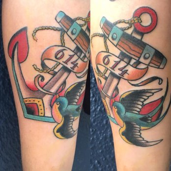 Everlasting Tattoo - Anchor and swallow memorial tattoo by Mike Davis - Tattoo Near Me - San Francisco, California Everlasting Tattoo - Anchor and swallow memorial tattoo by Mike Davis - Tattoo Near Me - San Francisco, California