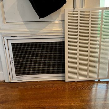 All Service Master - My air duct return filter one hour after the incident.  A ServePro commercial air filter had to run for 24 hours. - Chimney Sweeps Near Me - Houston, Texas