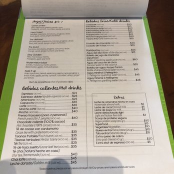 The Green Place - Menu - Vegan Near Me - Puerto Vallarta, JAL