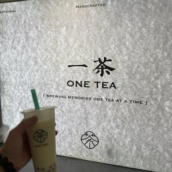 One Tea - Jade jasmine milk tea 70%sugar ice level w/ boba - Bubble Tea Near Me - Temple City, California