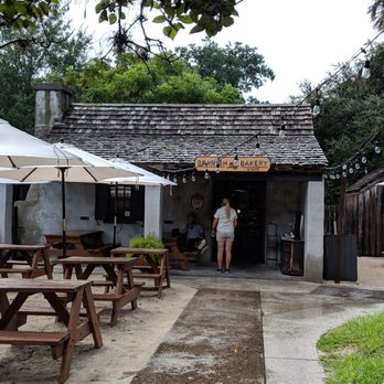 Spanish Bakery & Cafe - Such a cute building and atmosphere that fits the area! - Spanish Near Me - Saint Augustine, Florida