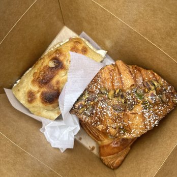 Radio Bakery - burrata sandwich and pistachio croissant - Bakeries Near Me - Brooklyn, New York