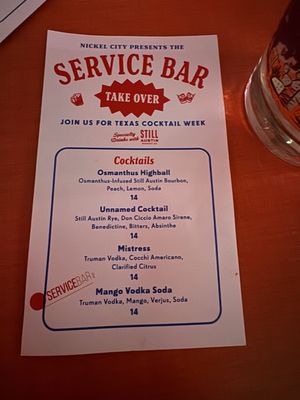 Menu photo 2 Nickel City Houston, TX