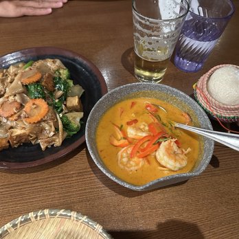 Must be Thai - Pad see ew tofu and panang curry with prawns - Thai Near Me - San Jose, California