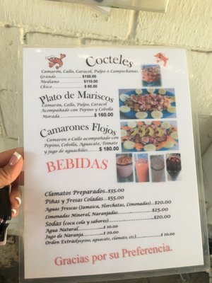 Menu photo 4 Aguachiles Monchis Puerto Peñasco, SON Menu photo 4 Aguachiles Monchis Puerto Peñasco, SON