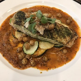 Maverick Distilling - Grilled salmon with salmon skin  chicharron - Distilleries Near Me - San Antonio, Texas