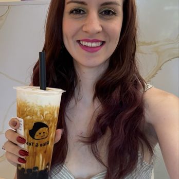 Rice Bites - Tiger Brown Sugar Boba~ Nice & warm, the perfect boba texture that I love, very flavorful and VERY sweet! - Juice Bars & Smoothies Near Me - Sacramento, California