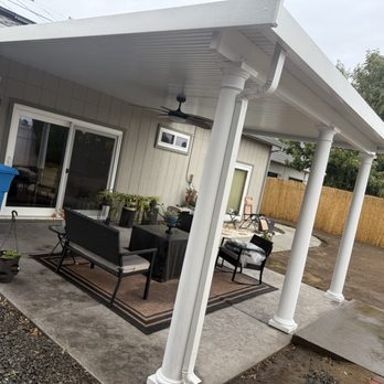 Creative Patio Works - I love the work Alex & his team did for me! New patio cover with round poles! - Patio Coverings Near Me - Sacramento, California