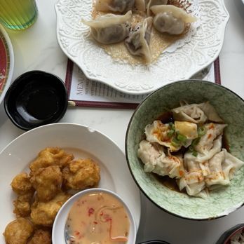 China Max Dumpling House - Beef (Beef Potstickers), Chicken Wontons w/Chili Sauce (8pcs), Chicken Karaage - Chinese Near Me - San Diego, California China Max Dumpling House - Beef (Beef Potstickers), Chicken Wontons w/Chili Sauce (8pcs), Chicken Karaage - Chinese Near Me - San Diego, California