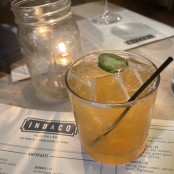 Indaco - Tequila cocktail - Italian Near Me - Charleston, South Carolina
