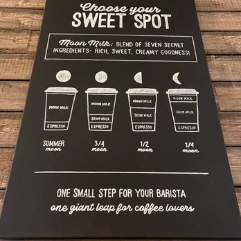 Summer Moon Coffee - The full moon is super sweet I prefer the half moon or even the fourth. Hits the spot every time. - Coffee & Tea Near Me - San Antonio, Texas Summer Moon Coffee - The full moon is super sweet I prefer the half moon or even the fourth. Hits the spot every time. - Coffee & Tea Near Me - San Antonio, Texas