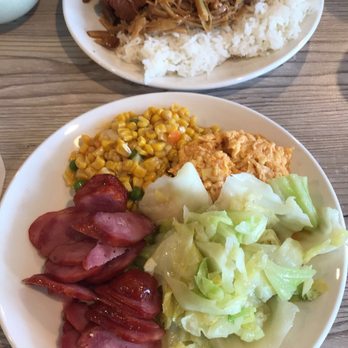 La Sinbala - #7 Pork bamboo shoot rice & #1 SinBala sausage rice (subbed cabbage) - Taiwanese Near Me - Arcadia, California