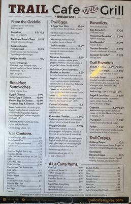 Menu photo 3 Trail Cafe & Grill Naples, FL