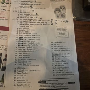 356 Korean BBQ & Bar - Menu - Korean Near Me - Eastvale, California