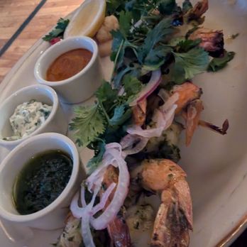 The Peacock - Aleppo & garlic grilled shrimp - Mediterranean Near Me - Austin, Texas The Peacock - Aleppo & garlic grilled shrimp - Mediterranean Near Me - Austin, Texas